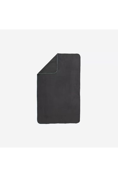 Decathlon Πετσέτα Microfiber - L Size - 80 × 130 cm - Μαύρο