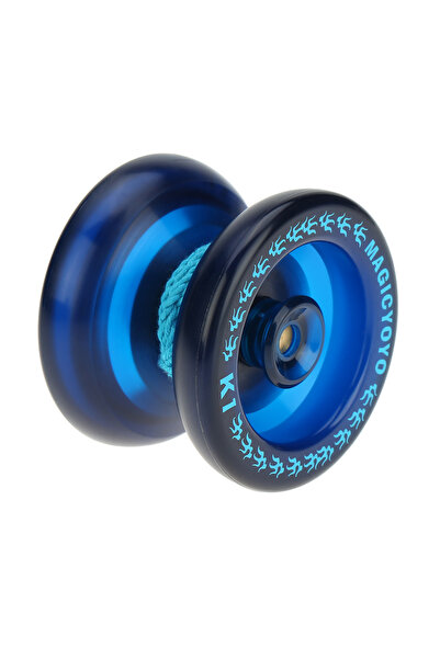 Choice يويو ماجيك بروفيشنال كيه 1 بلو، يويو كيه 1 سبين ABS، 8 كرات، محمل كيه كيه، مع خيط دوار للأطفال