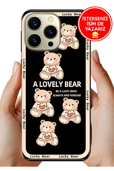 HİKİNG A43 - A48 Uyumlu Kılıf Rubber Esnek Silikon Tam Koruma Smile Bear