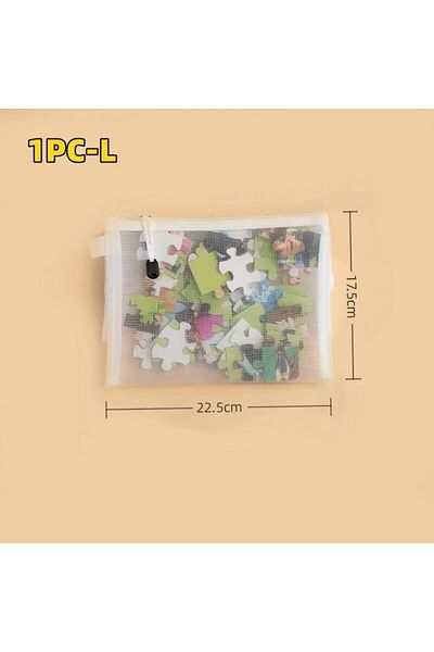 Choice 1PCS L 1-3PCS Storage Bag Mesh ZipperToy Building Block Puzzle Sub-package Children Particle Zipper