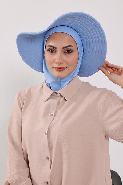 Aisha's Design Ninja Bonnet Turban with Removable Bow Hat on the Back,S-5
