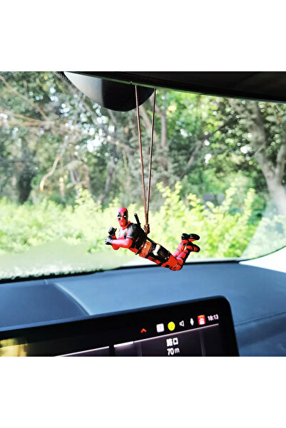 Choice قلادة سيارة Deadpool-B Cartoon Deadpool قلادة مرآة الرؤية الخلفية إكسس...