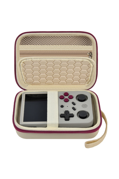 Choice Yellow Retro Game Console Case for RG353V/R36S, Universal Portable Storage Bag for Handheld Emulator