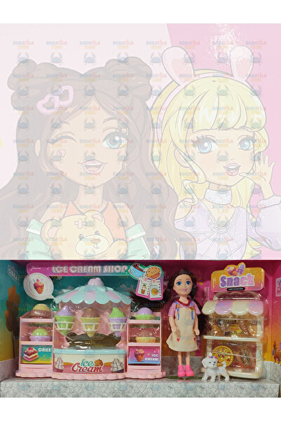 Boratila Toys Sparkle Bella Priness Eğlenceli Dondurmacı Temalı Oyun Seti