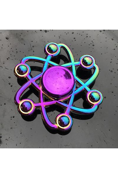 Choice Q4 New Metal Rainbow Fidget Spinner Gradient Color R188 Mute Bearing EDC Hand Spinner Fingertip Gyro