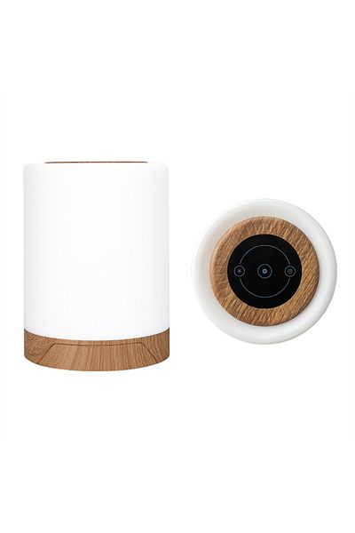 SHENZHITECH EWL02 White Smart LED Night Light, Portable Touch Control Table Lamp, USB Rechargeable RGB Changing