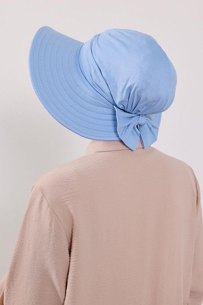 Aisha's Design Removable Combed Bonnet Turban with Bow Knot on the Back, S-4