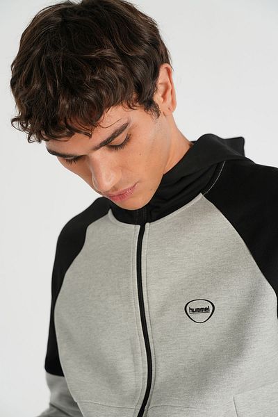 hummel Inter Zip Hoodie Black-Gray Men's Sweatshirt 921257 -2393