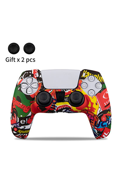 Choice غطاء حماية من السيليكون مضاد للانزلاق لجهاز تحكم بلاي ستيشن 5 سليم من ...