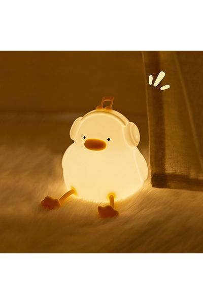 Choice Style E Duck Silicone Night Light For Children With Timer Usb Rechargeable Dimming Touch Lamp Sleepi