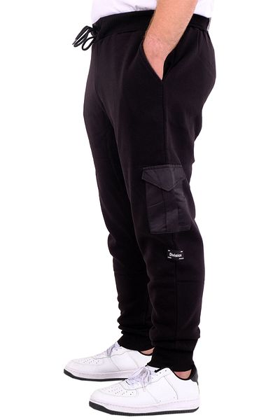 ModeXL Mode XL Plus Size Ανδρικό Φούτερ με 3 κλωστές Raster DIVISION 24521 Μαύρο