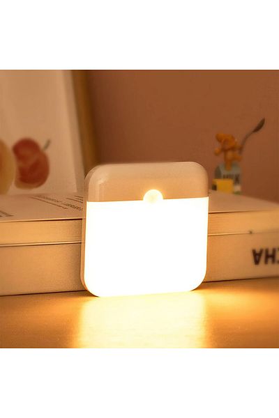 SHENZHITECH Warm Light Led Wireless Night Light, Human Motion Sensor Lantern Rechargeable Wall Lamp, For Camping