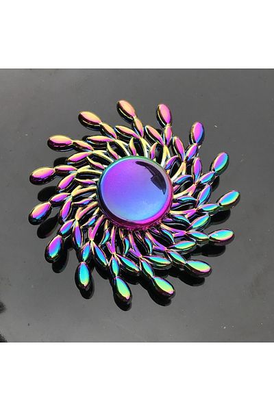Choice 16 New Metal Rainbow Fidget Spinner Gradient Color R188 Mute Bearing EDC Hand Spinner Fingertip Gyro