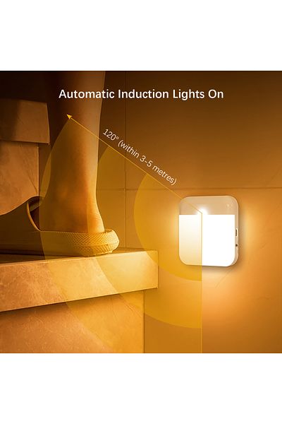 SHENZHITECH Warm Light Led Wireless Night Light, Human Motion Sensor Lantern Rechargeable Wall Lamp, For Camping