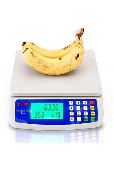 Choice 30Kg WHITE 30KG /1G Precision  LCD Digital Scale Electronic Balance Weight Scale Plastic Weight Scal