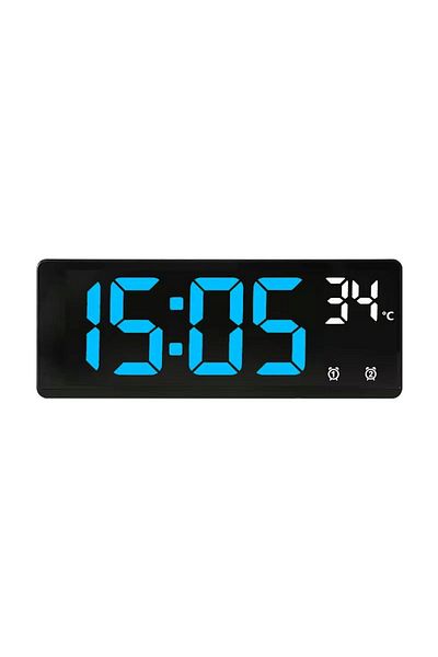 Choice ABBL Voice Control Digital Alarm Clock Temperature Dual Alarm Snooze Desktop Table Clock Night Mode