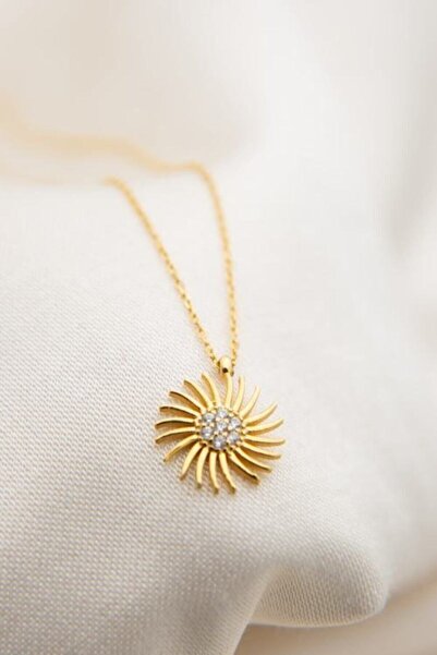 Nefertiti Kadın Güneş Model 925 Ayar Gümüş Kolye