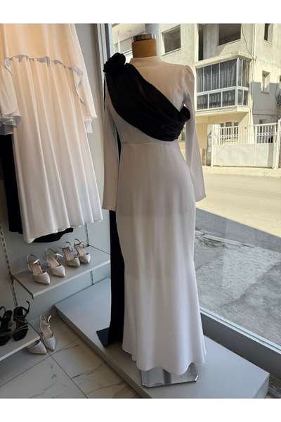 MERETTO By Akıl Katarina palerinli omuz gül abiye