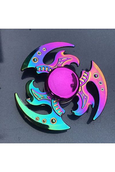 Choice Q41 New Metal Rainbow Fidget Spinner Gradient Color R188 Mute Bearing EDC Hand Spinner Fingertip Gyr