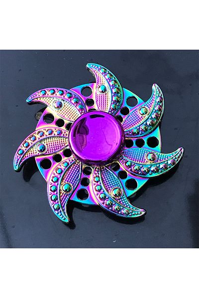 Choice 5 New Metal Rainbow Fidget Spinner Gradient Color R188 Mute Bearing EDC Hand Spinner Fingertip Gyro.