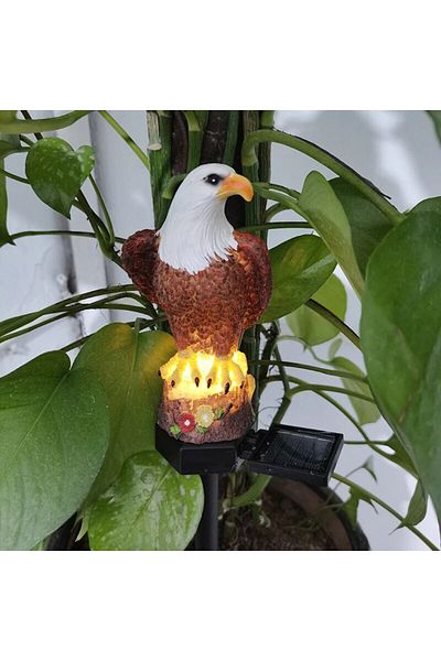 Choice eagles Solar Resin Eagle Lawn Lamp, Outdoor LED Ground Lamp, Patio Decorative Lamp, Garden Lawn Deco