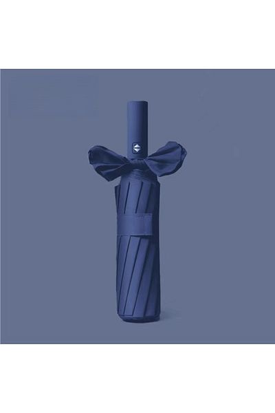 Choice Navy Blue Stay Protected in Any Weather with This Fully Automatic 24-Bone Umbrella - Multiple Colors
