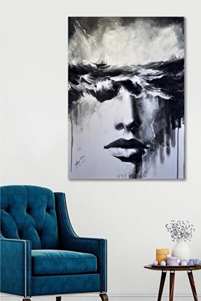 Hediyeler Kapında 70x100 Dekoratif Sanatsal Duvar Kanvas Tablo