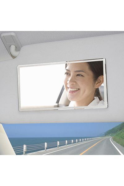 Choice 110x65mm Portable Car Makeup Mirror Universal Car Interior Mirror Auto Sun-Shading Visor HD Mirrors