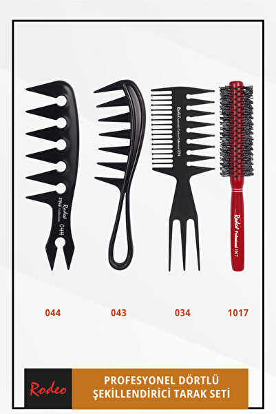 RODEO Erkek Saç Şekillendirme Seti 4' Lü , 044-043-034-1017