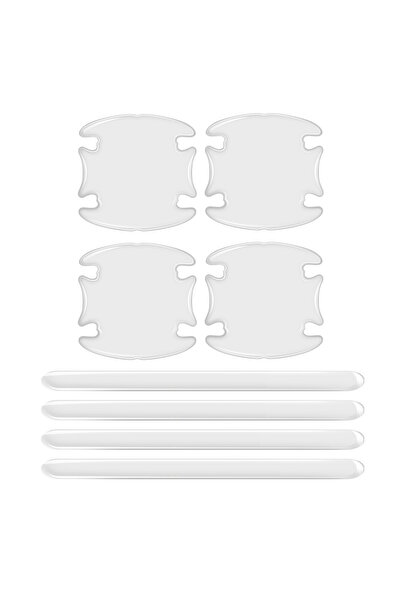 Choice 8pcs transparent 4Pcs Car Door Handle Bowl Scratch Protective Sticker ...