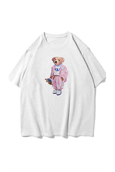 weywot Unisex Teddy White Tshirt