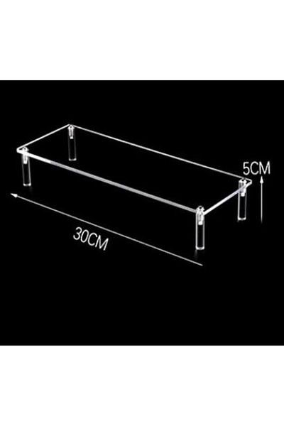 Choice 30x8x5cm 1 Tier 1-4 Tier Acrylic Display Stand Durable Display Rack For Cupcake Perfume Doll Transpa