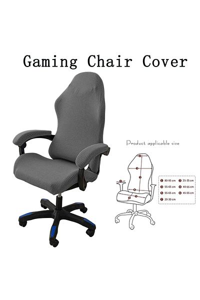 Choice Light Grey Fashion Simple Home Gaming Chair Cover Universal Computer Game Competitive Seat Backrest