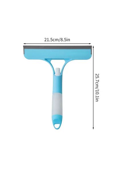 Choice Blue 3-In-1 Car Glass Cleaning Wiper with Spray Bottle -Car Door,Window,and Windshield Cleaner Squee
