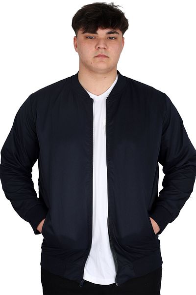 ModeXL Ανδρικό παλτό διπλής όψης Mode XL Plus Size 23652 Navy Blue-Green