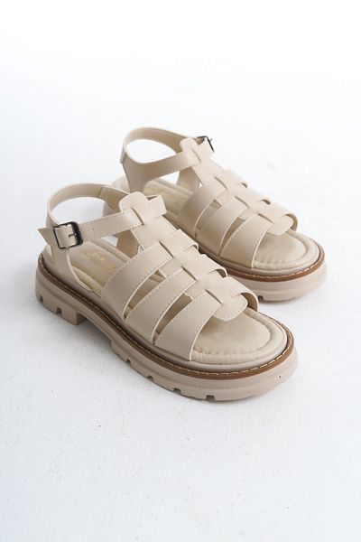 Shoesers Sandale Gladiator Model Cage, cu talpă groasă, cu design special pentru femei