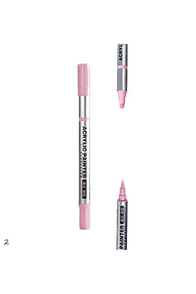 Limmy Double Sided Acrylic Marker Pen - 1 Piece - Powder