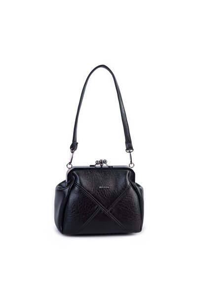 Nas Bag vera çanta Nas Bag Mini Vintage Burslu Klipsli Kadın Omuz ve Çapraz Ç...