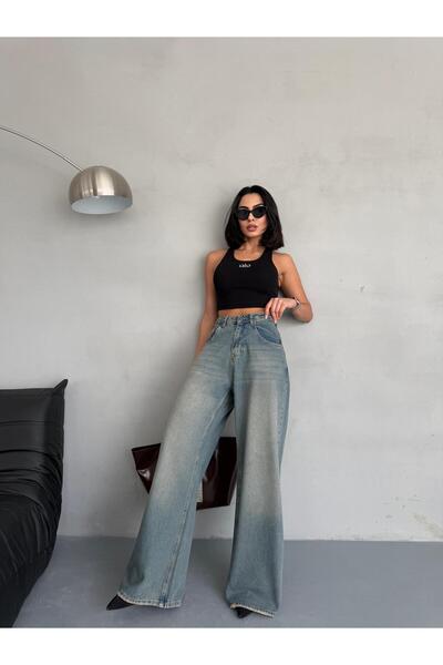 Zeo Basic EXTRA BAGGY TİNT MAVİ DENIM PANTOLON