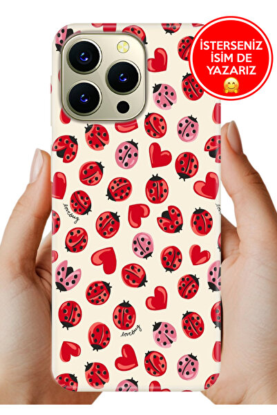 HİKİNG A43 - A48 Uyumlu Kılıf Desenli Baskılı Kamera Korumalı Silikon Love Bug