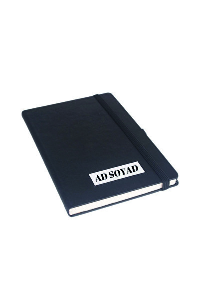 cekud tasarım baskı Kişiye Özel Deri Kapaklı Günlük Not Defteri - Özel Tasarım