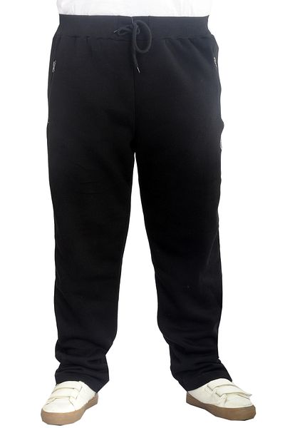 ModeXL Mode Xl Φούτερ μεγάλου μεγέθους με φερμουάρ ίσιο πόδι 22507 Μαύρο