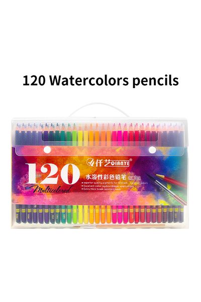 Choice 120 Water soluble 48/120/160/150/180 Professional Oil Color Pencil Soft Wood Watercolor crayon de co