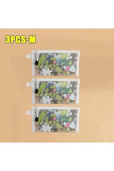Choice 3PCS M 1-3PCS Storage Bag Mesh ZipperToy Building Block Puzzle Sub-package Children Particle Zipper