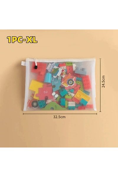 Choice 1pcs Xl 1-3pcs Storage Bag Mesh Zippertoy Building Block Puzzle Sub-package Children Particle Zipper