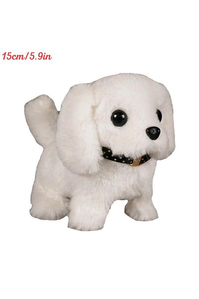 Choice PEP038-B-6 Electronic Walking and Barking Plush Dog Toy Interactive Puppy Dog with Remote Control Le