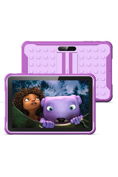 Choice جهاز لوحي للأطفال Us Purple Pritom مقاس 10 بوصات يعمل بنظام Android 13 Go وواي فاي ومعالج رباعي النواة وذاكرة وصول عشوائي 2 جيجابايت وذاكرة قراءة فقط 64 جيجابايت، متوفر على YouTube