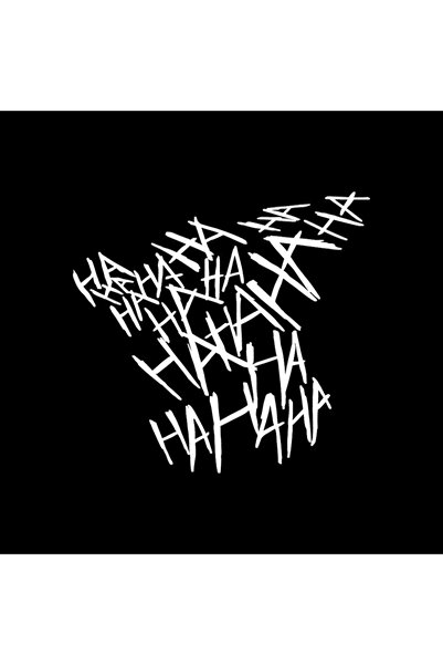 Choice قطعة واحدة من ملصقات الدراجات النارية والسيارات البيضاء HAHAHA Joker م...