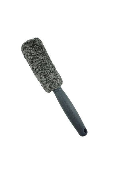 Choice Blue Car Wheel Wash Brush Portable Microfiber Tire Rim With Plastic Handle Auto Trunk Motorcycle Det