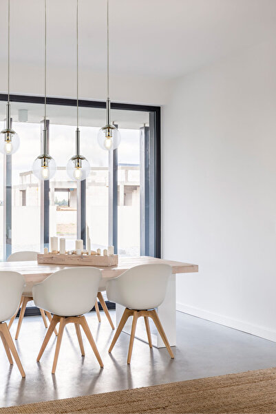 Avonni Avonnı Av-60216-4ky Krom Kaplama Modern Avize E27 Metal Cam 70x13cm